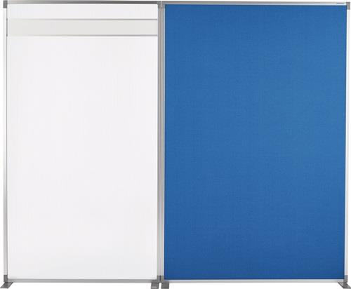 Raumteiler Textilbezug,pinnbar taubenblau B1250xH1700mm MAGNETOPLAN || VE = 1 ST