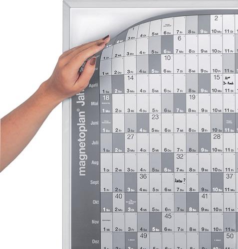 Jahresplaner Trägertafel o.Folie B865xH620mm MAGNETOPLAN || VE = 1 ST