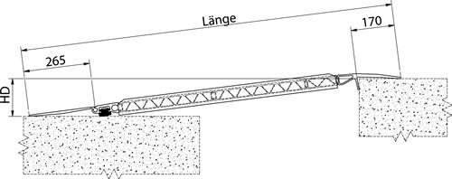 Überfahrbrücke Alu.natur L1235xB1250mm Trgf.4000kg ALTEC || VE = 1 ST