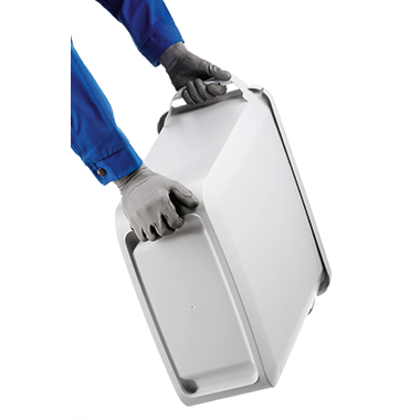DURABLE Abfalleimer DURABIN VEH2012026 60l grau +Deckel ge