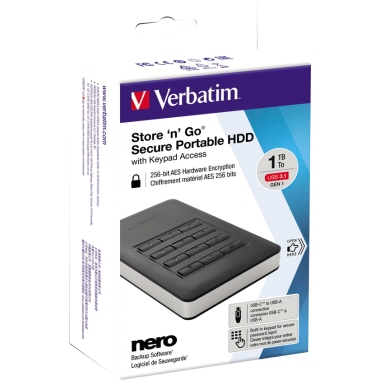 Verbatim Festplatte Store 'n' Go 53401 2,5Zoll USB3.1 1TB