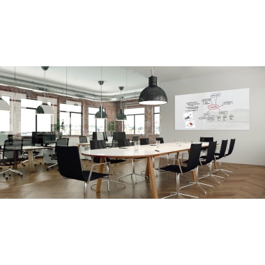 SIGEL Magnetboard Artverum GL235 2.400x1.200x18mm Glas weiß
