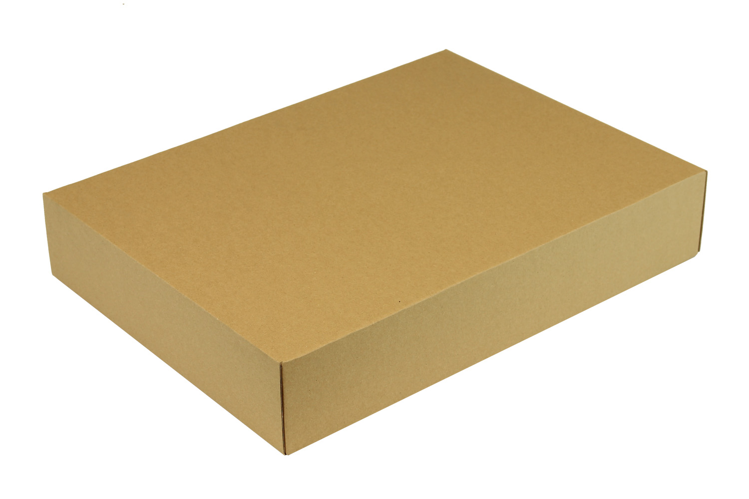 Stülpdeckelkarton aus Mikrowellpappe, 2-teilig, braun, DIN A3 | 435 x 315 x 80 mm (L x B x H) Innenmaß | VE = 50 Stk.