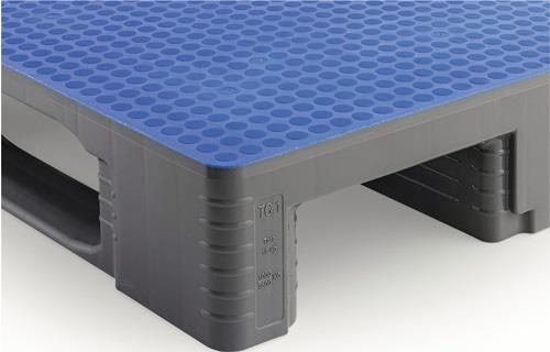 Kunststoffpalette L1200xB800xH160mm 3 Kufen geschl.HDPE CRAEMER || VE = 1 ST