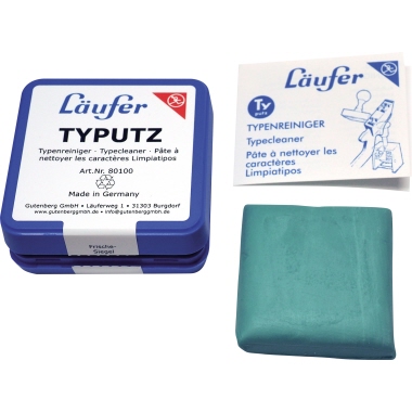 Läufer Typenreiniger Typutz 69248 Knetmasse 5,7x5,7x1cm