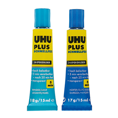 UHU Zweikomponentenkleber PLUS SCHNELLFEST 45700 35g