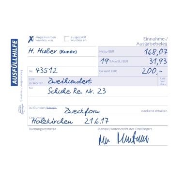 Avery Zweckform Ausgabebeleg 1755 DIN A6 SD 2x40Bl.