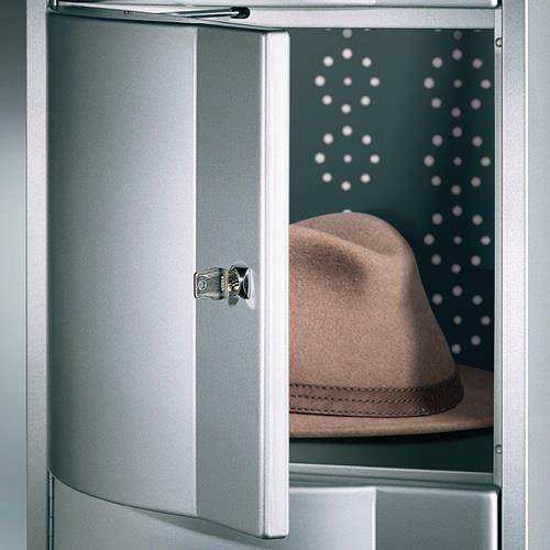 Fächerschrank Stahlbl.lichtgrau/lichtgrau H1950xB1150xT640mm 3x4 Abt. || VE = 1 ST