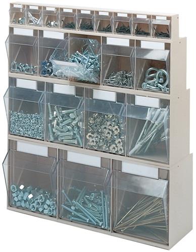 Klarsichtmagazin H207xB600xT172mm 4 x D Ku.blau LOCKWEILER || VE = 1 ST