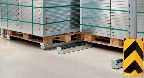Rollenleiste schwer L.2400mm Stahl-Zylinderrollen D.45mm Rollenteilung 72mm BITO || VE = 1 ST