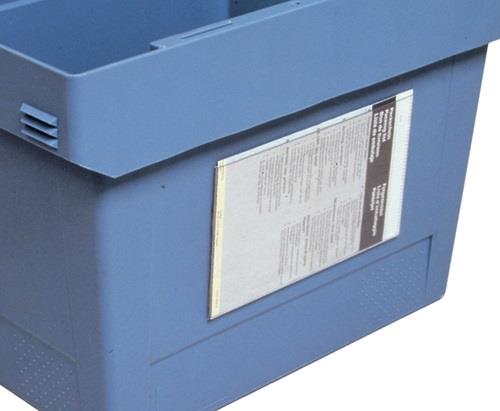 Etikettentasche B175xH105mm transp.z.Aufkleben 10St./Btl.BITO || VE = 1 BT
