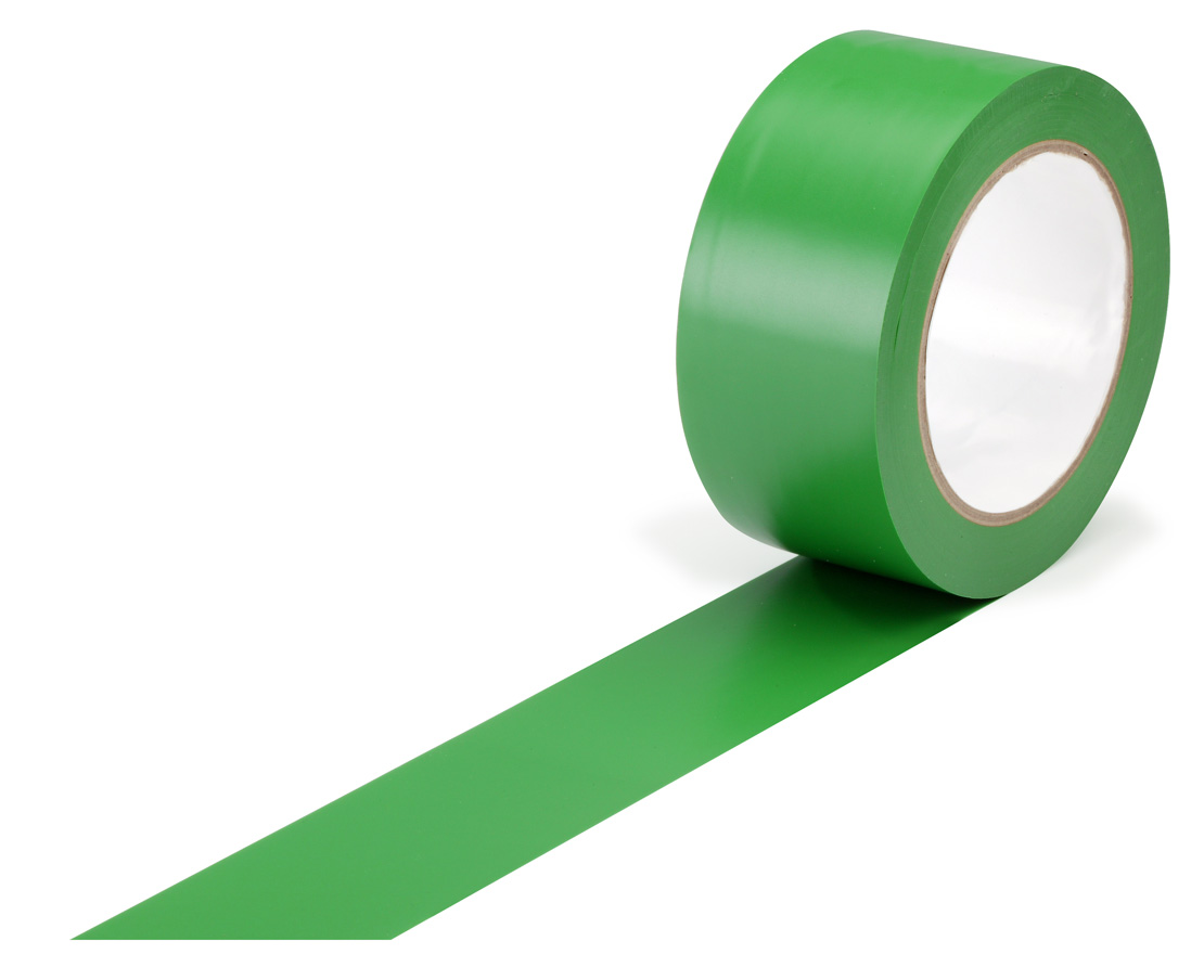 Bodenmarkierungsband, 50 mm x 30 lfm., Stärke 150 µ,  Farbe: grün