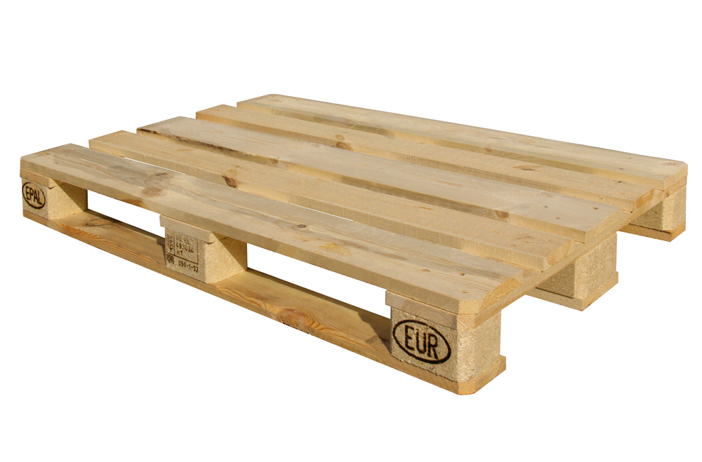 Europalette, gebraucht | 1200 x 800 x 144 mm (L x B x H), dyn. Tragkraft 1100 kg | VE = 5 Stk.