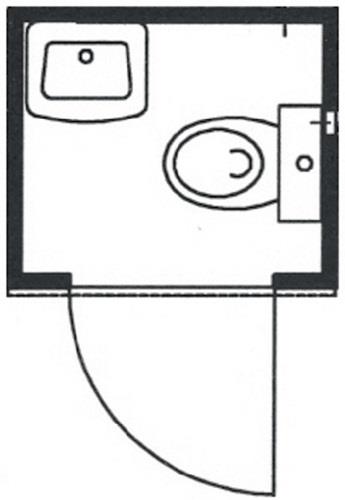 WC-Box FLADAFI TB 2701 B1250xT1400xH2425mm verzinktes Trapezbl.SÄBU || VE = 1 ST