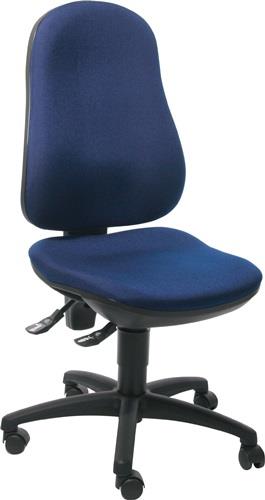 Bürodrehstuhl m.Permanentkontakt royalblau 420-550mm o.Lehnen Trgf.110kg TOPSTAR || VE = 1 ST