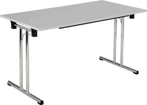 Klapptisch B140xT70xH74mm Ahorn 25mm Doppel T Gerade || VE = 1 ST