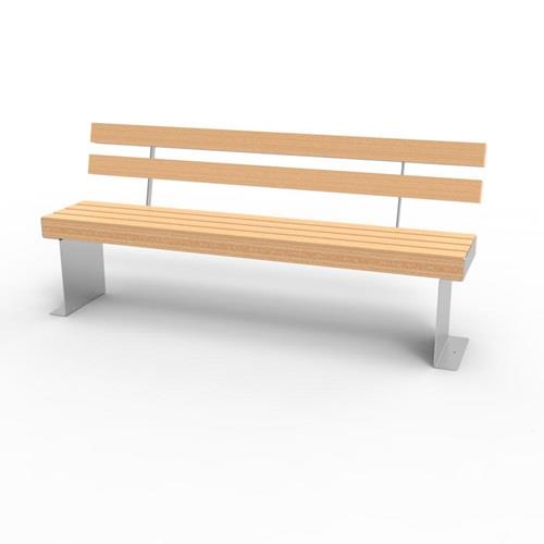 Parkbank BANK CUBE 80X100 DN/RL L2000xB615xH875mm Lärche 92kg natur MEILER || VE = 1 ST