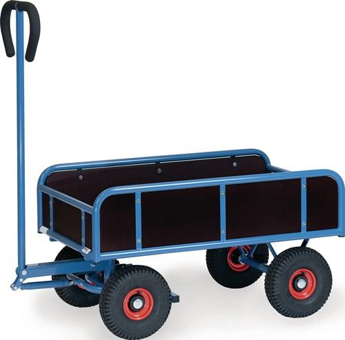 Handwagen m.4 Sperrholzwänden Ladefl.L1145xB645mm Luft Bereifung Trgf400kg FETRA || VE = 1 ST