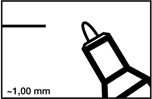 Permanentmarker 400 schwarz Strich-B.1mm Rundspitze EDDING || VE = 10 ST