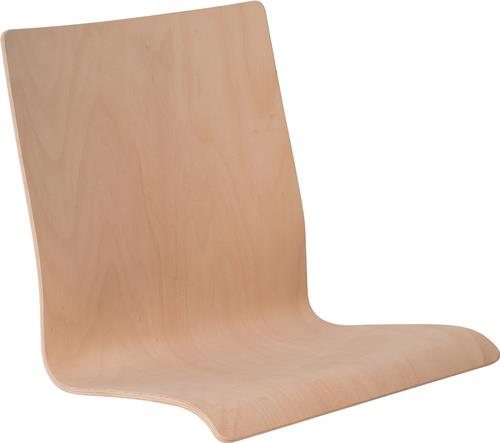 Stapelstuhl Form A45,Sitzpolster schw.20x1,5mm stark, chrom gepolstert Mod.3 BMV || VE = 1 ST