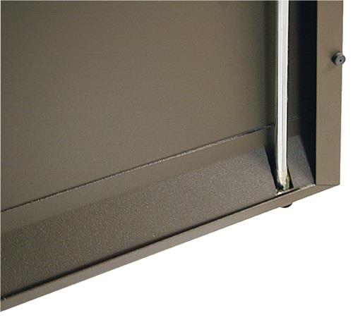 Wertstoffsammler H975xB620xT320mm Inh.2x45l lichtgrau Klappen farbig STUMPF || VE = 1 ST