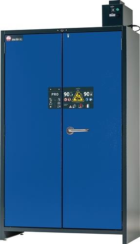 Sicherh.-Schrank Typ 90 H1953xB1193xT615mm grau/ enzianblau 6BD ASECOS || VE = 1 ST