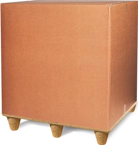 Palettencontainer Wellpappe L780xB580xH750mm zweiwellig braun || VE = 10 ST