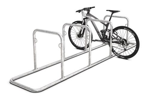 Fahrradanlehnparker GALAXY 36 H860xB750mm Stahl,verz.Rohr-D.48mm z.Schr.WSM || VE = 1 ST
