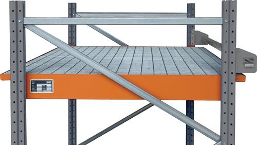 Einhängewanne 200l L1750xB1250/915xH160mm Stahlbl.m.Gitterrost silber BAUER || VE = 1 ST