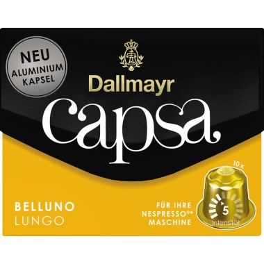 Dallmayr Kaffeekapsel capsa Lungo Belluno 105000000 10 St./Pack.