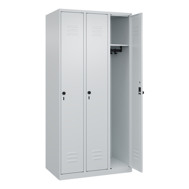 C+P Spind Classic PLUS 3Abteile 1850x900x500mm l.gr/l.gr