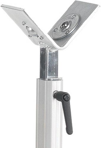 Materialstütze V-Gabel/Kugelrollen STA H750-1230mm Trgf.150kg || VE = 1 ST