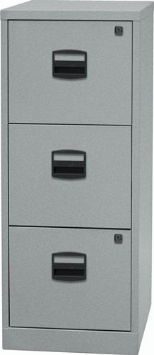 Hängeregistraturschrank H1015xB413xT400mm 1-bahnig silber 3 Schubl. || VE = 1 ST