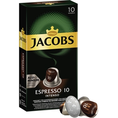 JACOBS Kaffeekapsel Espresso 10 Intenso 4057018 10 St./Pack.