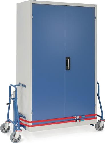 Möbelhubroller Trgf./PA 600kg Vollgummi-Bereifung brillantblau 2St./Krt.FETRA || VE = 1 PA