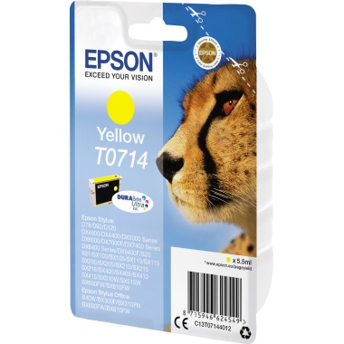 Epson Tintenpatrone C13T07144012 250Seiten 5,5ml gelb