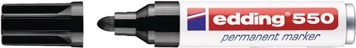 Permanentmarker 550 schwarz Strich-B.3-4mm Rundspitze EDDING || VE = 10 ST