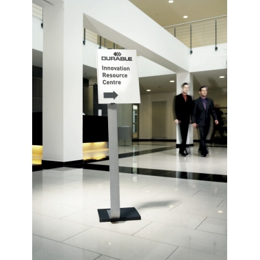 DURABLE Bodenständer INFO SIGN stand A3 481323 Aluminium
