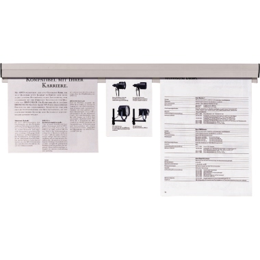 Franken Papierklemmschiene PKS50 50cm +Montageset