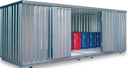 Lagercontainer ST1700 B5080xT2170xH2300mm mont.WGK1-3 GHS1-3 verz.Auffangv.1480l || VE = 1 ST