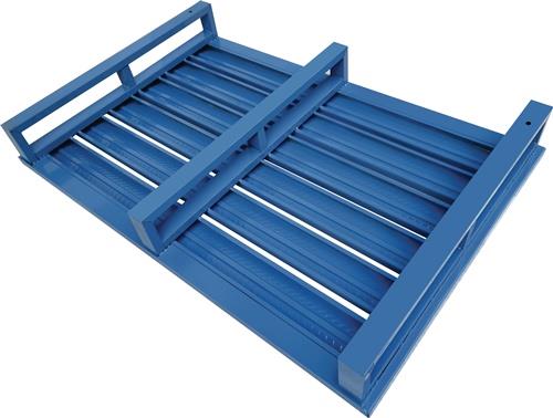 Flachpalette L1000xB800xH150mm Trgf.2000kg pulv.STA lichtblau,RAL5012 GEWA || VE = 1 ST