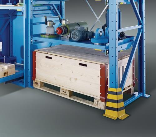 Schwerlast-Auszugsregal H2000xB1290xT860mm Grundregal pulverbesch.lichtblau || VE = 1 ST