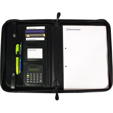 Soennecken Schreibmappe Dortmund 5165 Leder schwarz