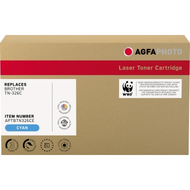 AgfaPhoto Toner APTBTN326CE wie Brother TN-326C cyan