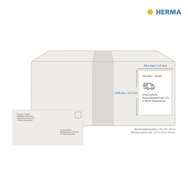 HERMA Etikett Outdoor 9539 99,1x139mm weiß 160 St./Pack.