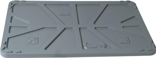 Deckel L1040xB640mm grau PE f.Großvolumenbehälter 220/285l || VE = 1 ST