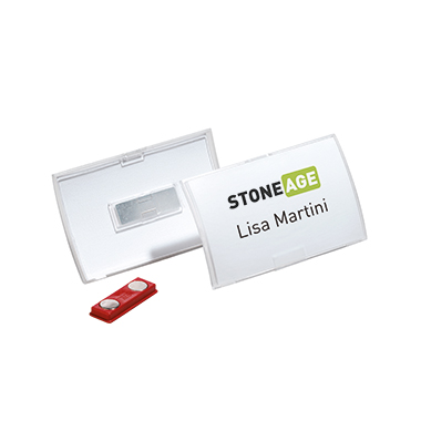 DURABLE Namensschild Click Fold 821519 90x54mm tr 10 St./Pack.