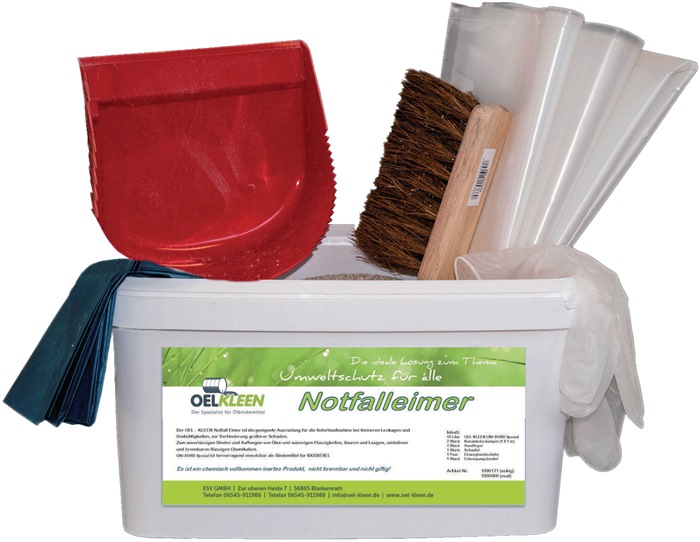 Notfalleimer Inh.7-tlg.bindet b.max.3 l/Eimer Eimer OEL-KLEEN