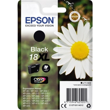 Epson Tintenpatrone C13T18114012 11,5ml schwarz