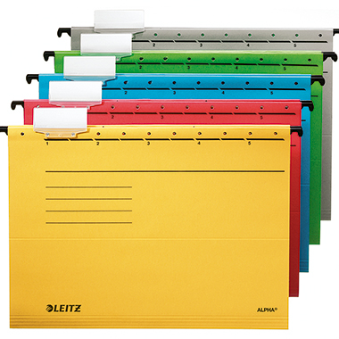 Leitz Hängemappe ALPHA 19850025 A4 oben/seitl. offen rot 25 St./Pack.